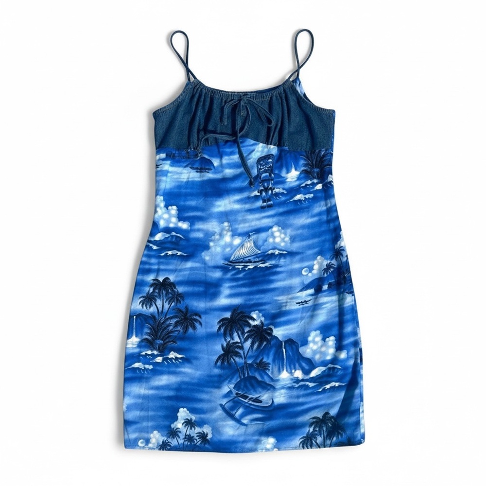 Tropical Vintage y2k Spaghetti Strap Dress